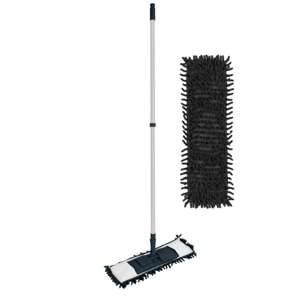 Urban Living vloerwisser microvezel dweil - met grote noppen - blauw